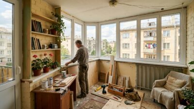 Сколько времени занимает остекление и отделка балкона