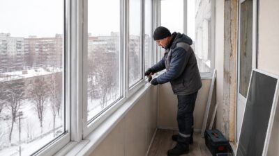 Можно ли остеклять балкон зимой: мифы и правда