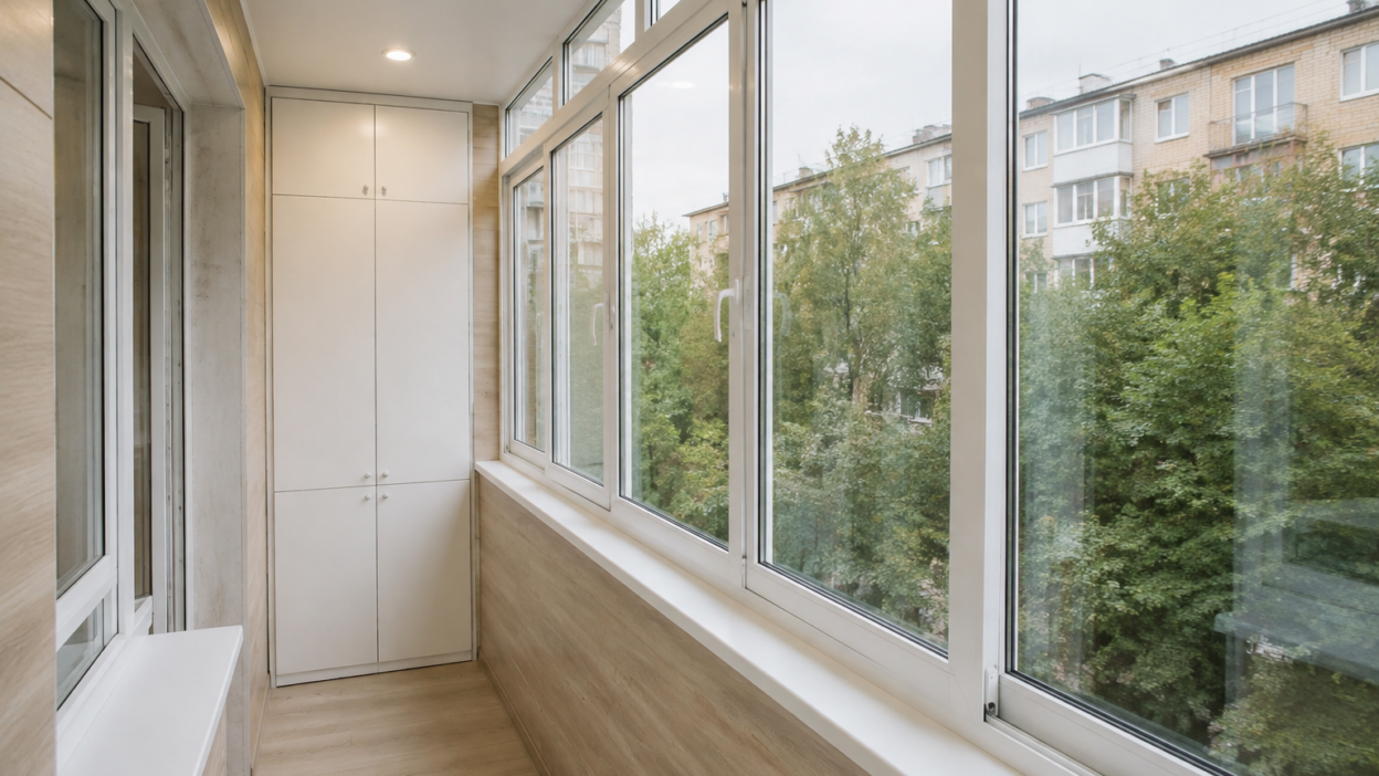 Остекление балкона в хрущёвке: особенности и на что смотреть