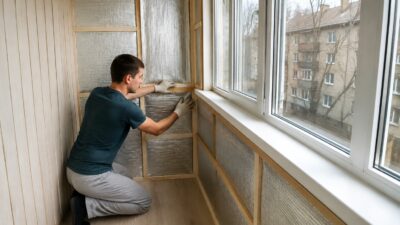 Как утеплить балкон в хрущёвке