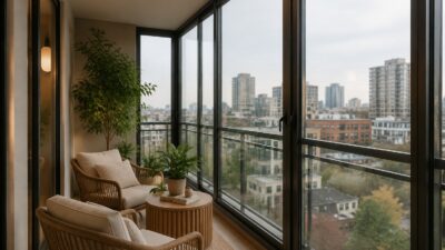 Можно ли остеклить балкон без выноса