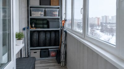 Можно ли хранить вещи на застеклённом балконе зимой