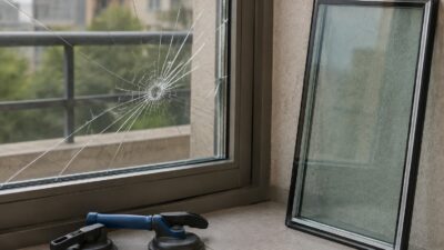 Треснуло одно стекло на балконе: менять ли всю раму
